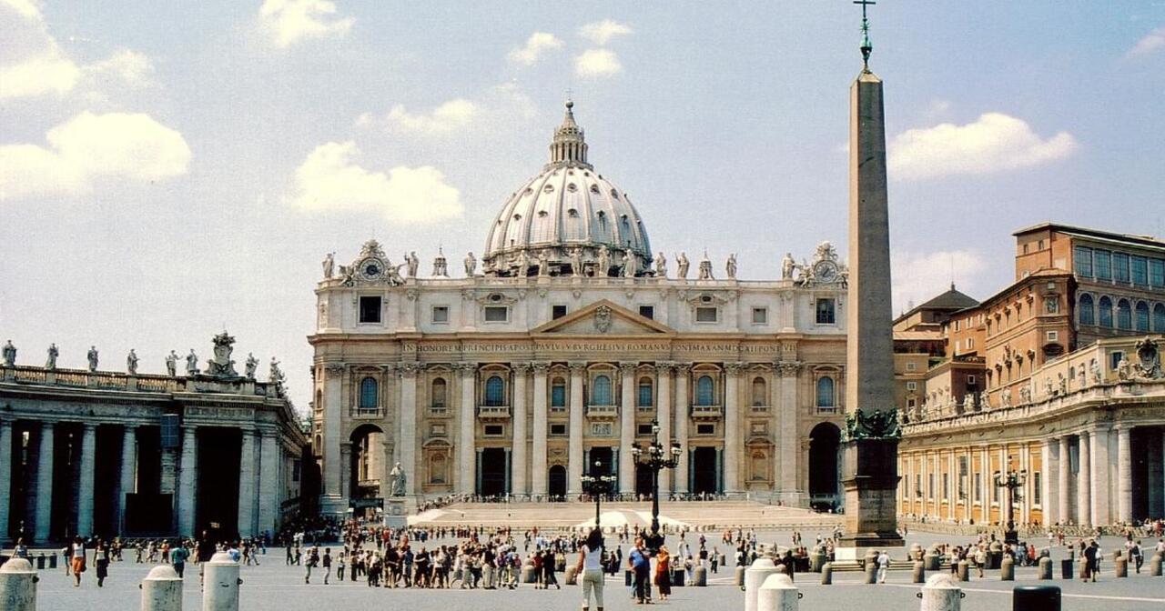 St. Peter’s Square and the dome of St. Peter’s Basilica